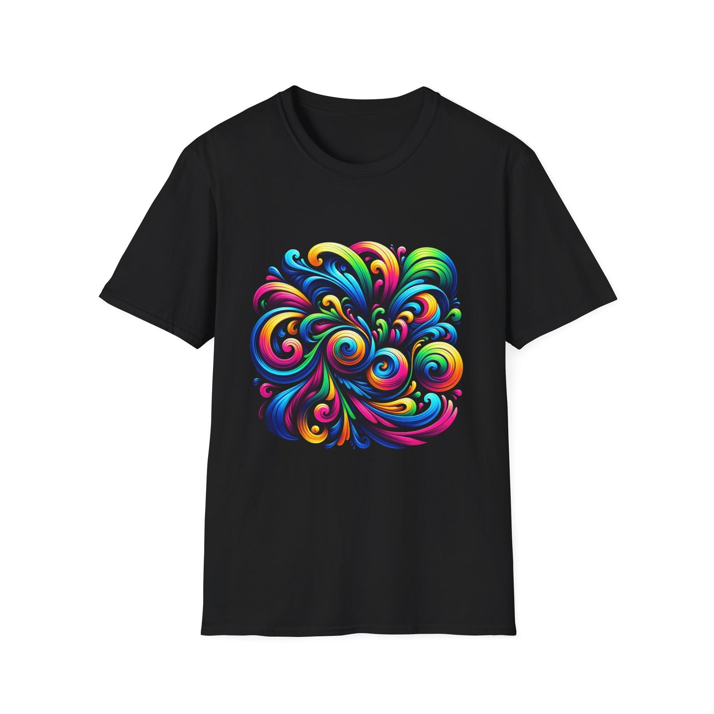 Vivid Motion Swirl Graphic T-Shirt – Expressive, Bold & Full of Color