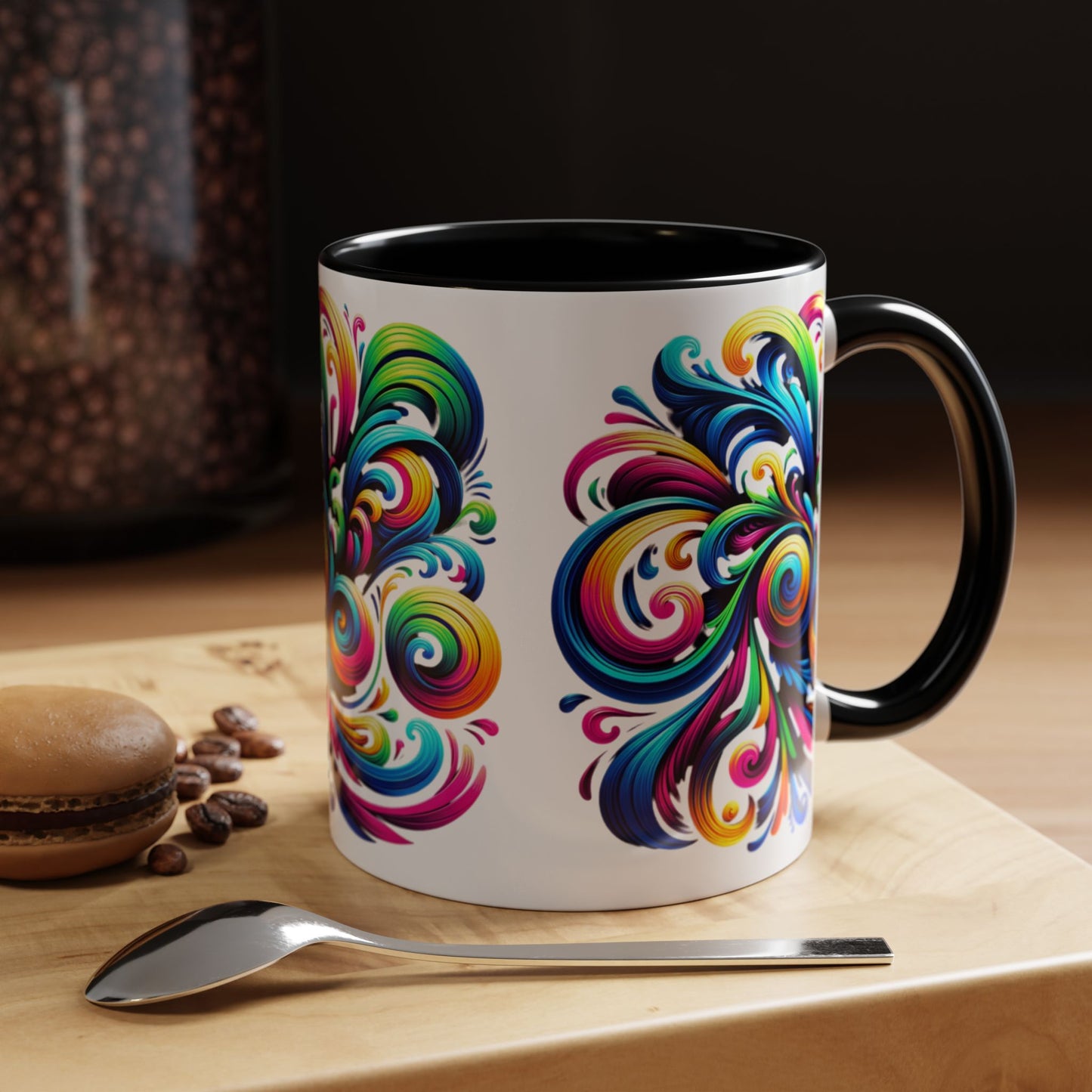 Vivid Motion Swirl Mug – Color Therapy in Every Sip | 11oz or 15oz