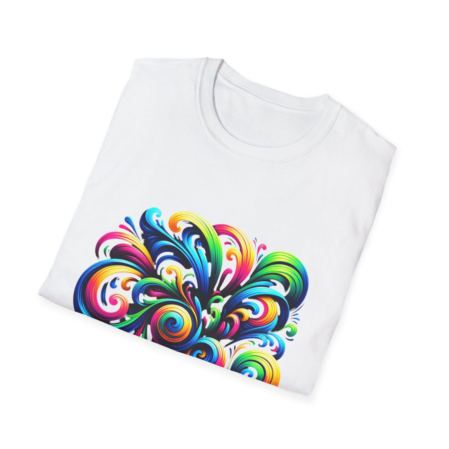Vivid Motion Swirl Graphic T-Shirt – Expressive, Bold & Full of Color