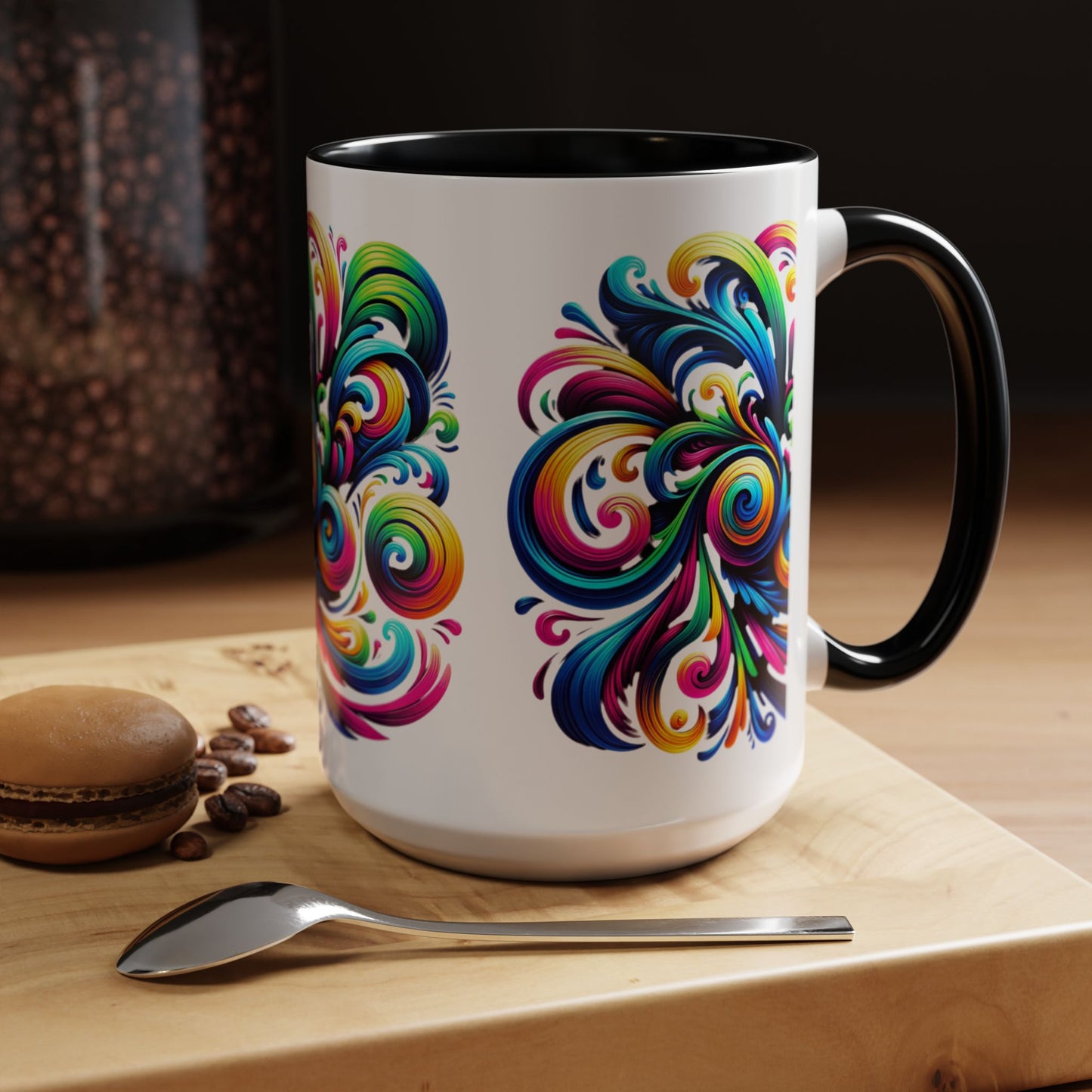 Vivid Motion Swirl Mug – Color Therapy in Every Sip | 11oz or 15oz