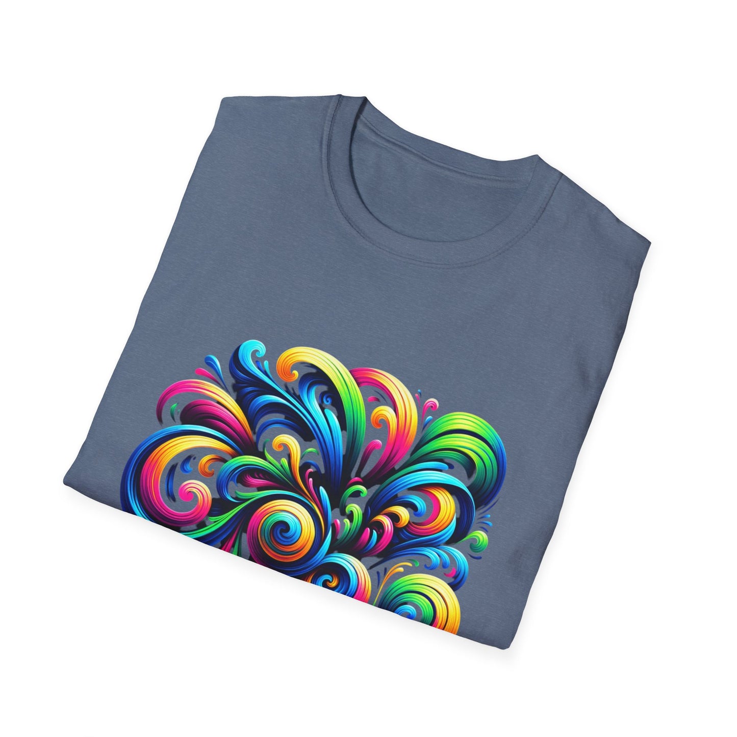 Vivid Motion Swirl Graphic T-Shirt – Expressive, Bold & Full of Color