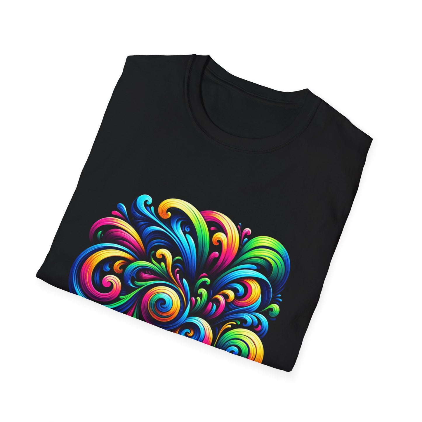 Vivid Motion Swirl Graphic T-Shirt – Expressive, Bold & Full of Color