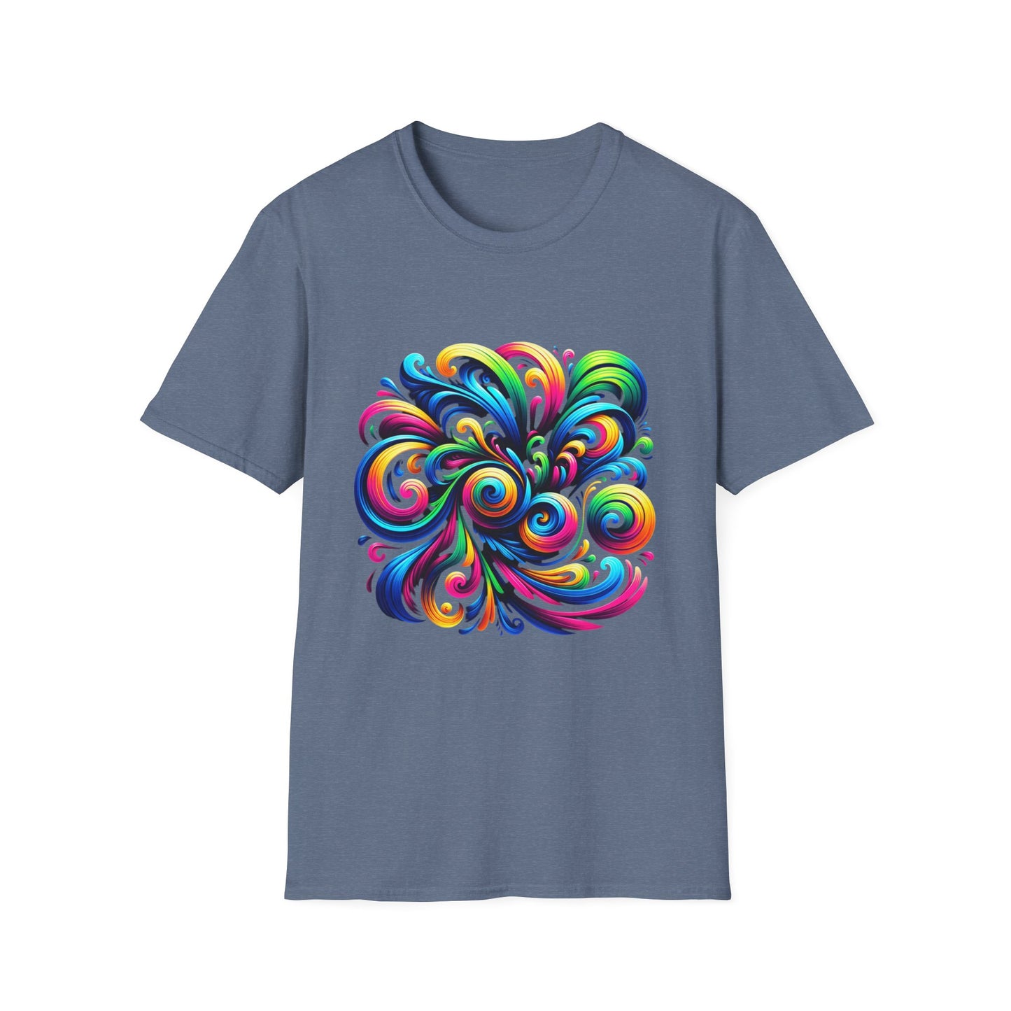 Vivid Motion Swirl Graphic T-Shirt – Expressive, Bold & Full of Color