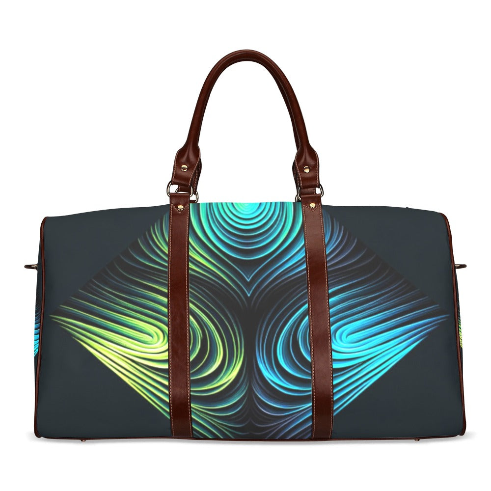 Neon Diamond Luxe Waterproof Duffel Bag – Bold and Elegant