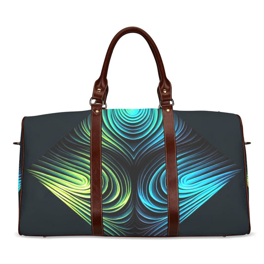 Neon Diamond Luxe Waterproof Duffel Bag – Bold and Elegant