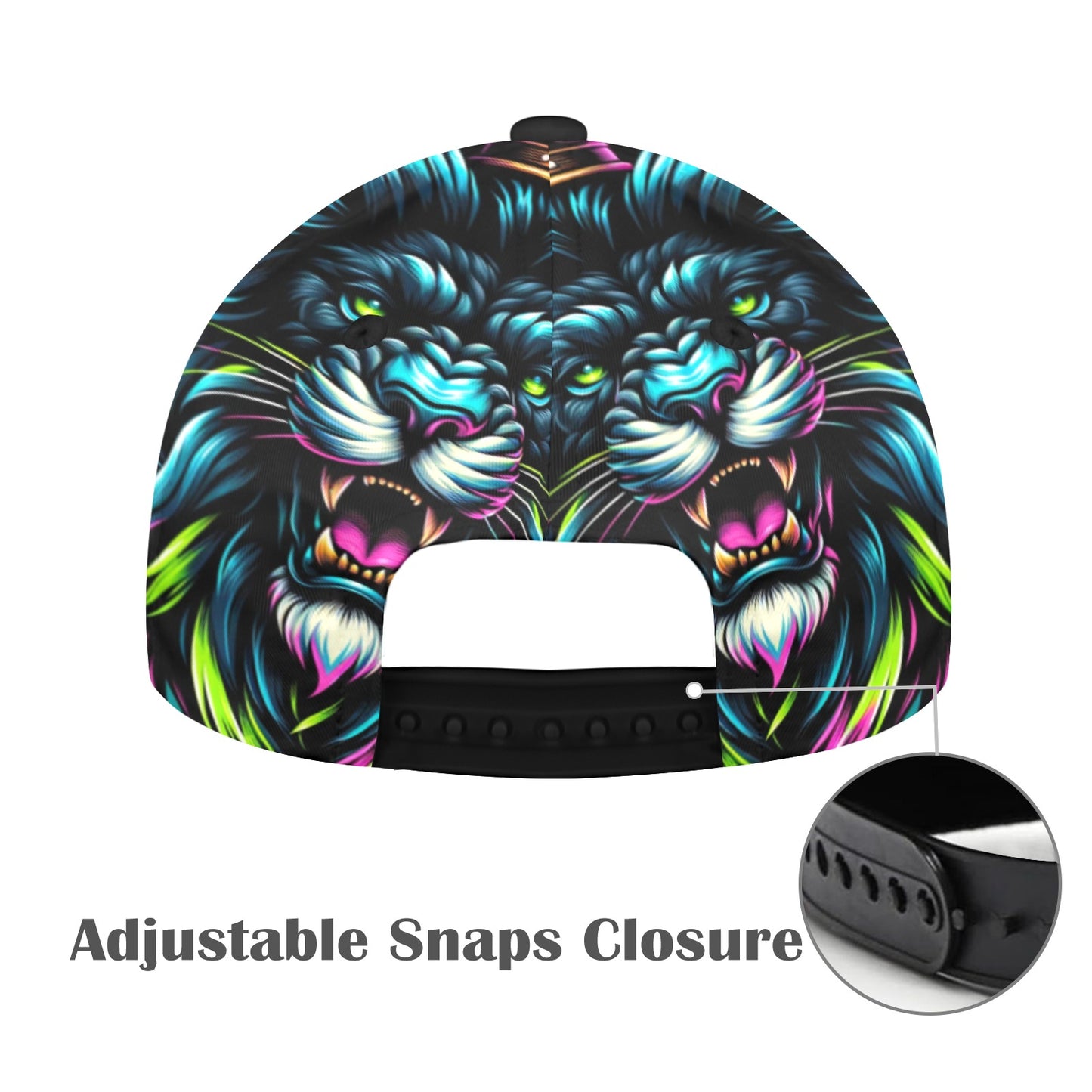 Neon Lion King Snapback Hat