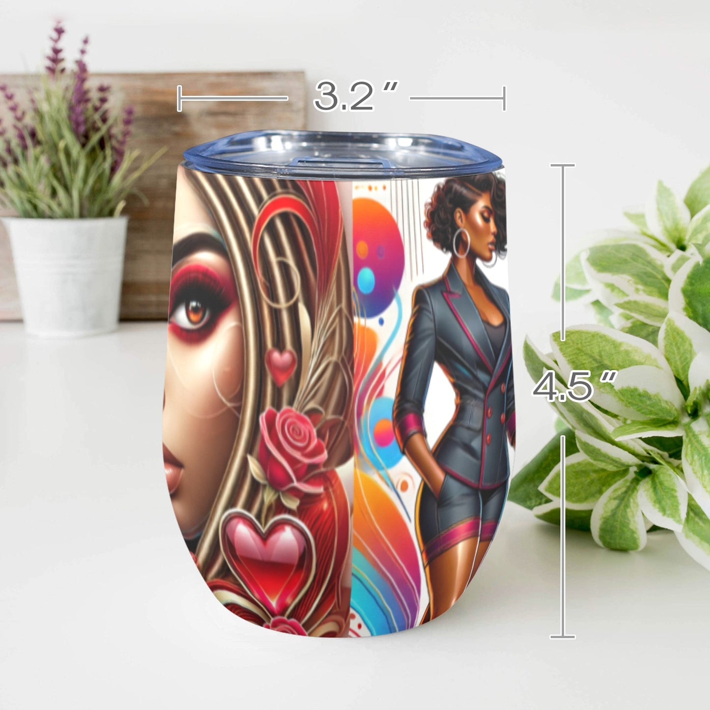 Mom Stainless Steel Wine Tumbler 12oz