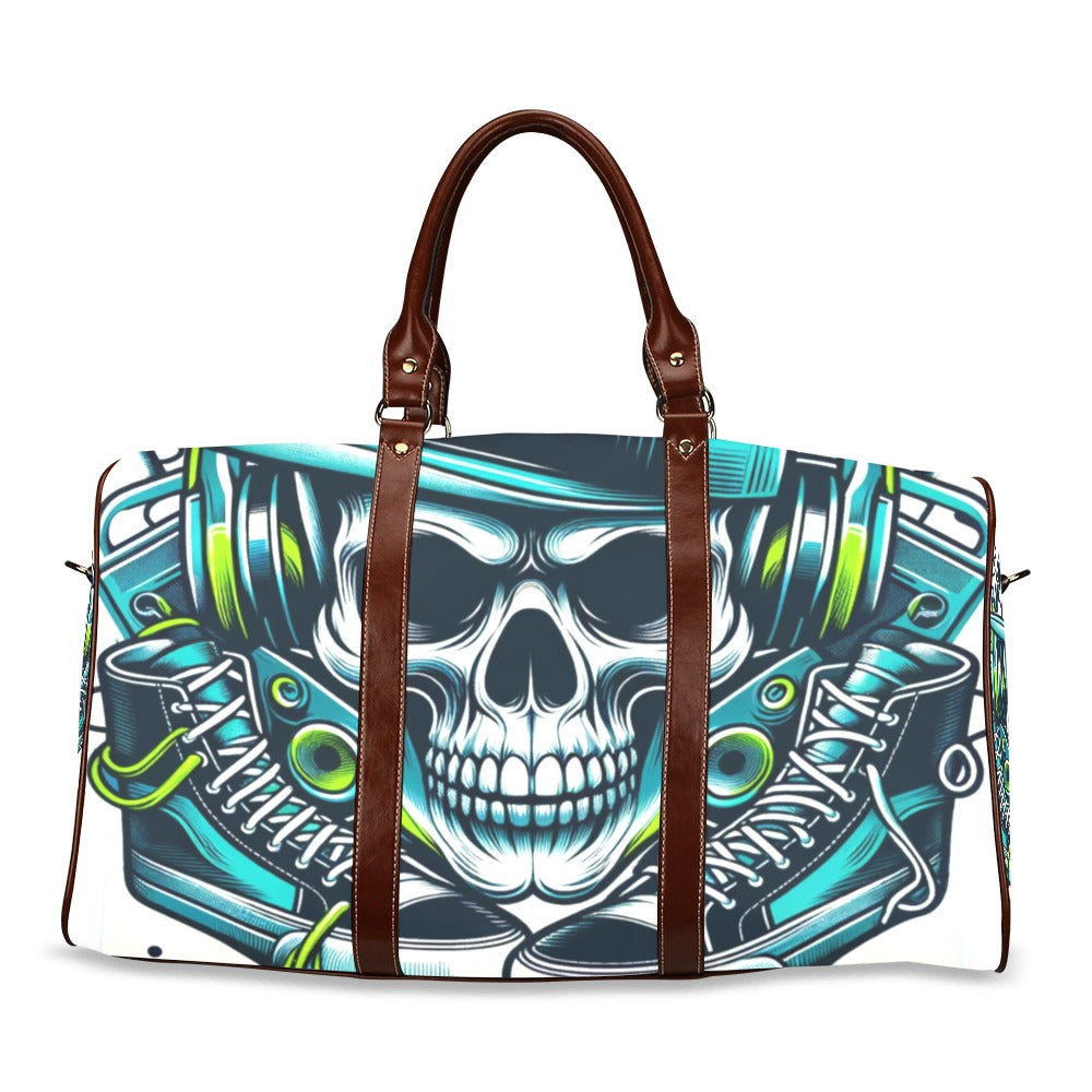 Sneakerhead Skull Waterproof Duffel Bag – Bold and Functional