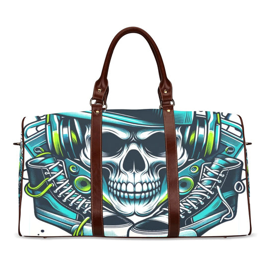 Sneakerhead Skull Waterproof Duffel Bag – Bold and Functional