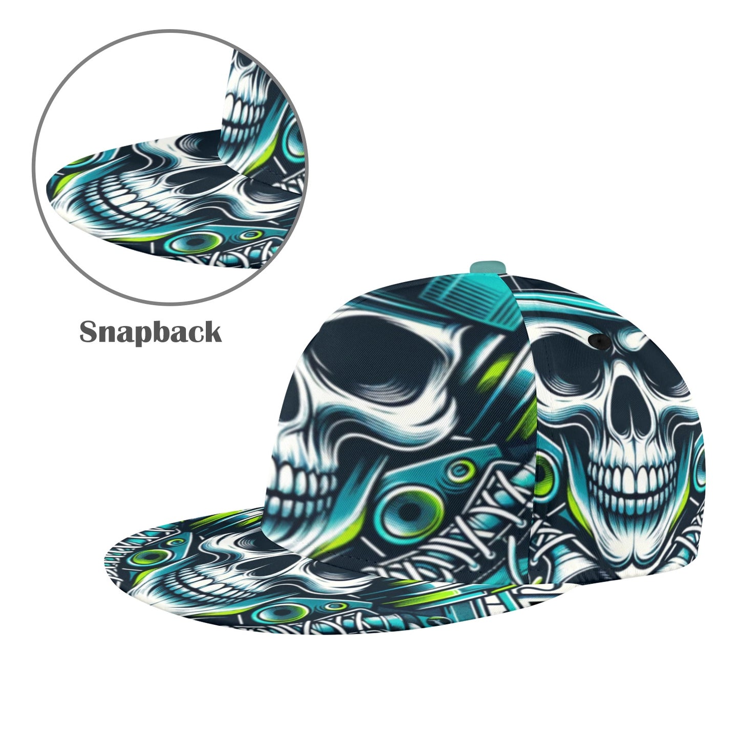 Sneakerhead Skull Snapback Hat
