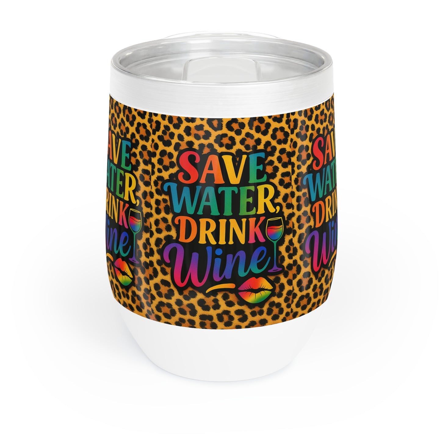 Save Water Drink Wine Tumbler – 12oz Stainless Steel with Sassy Retro Graphic